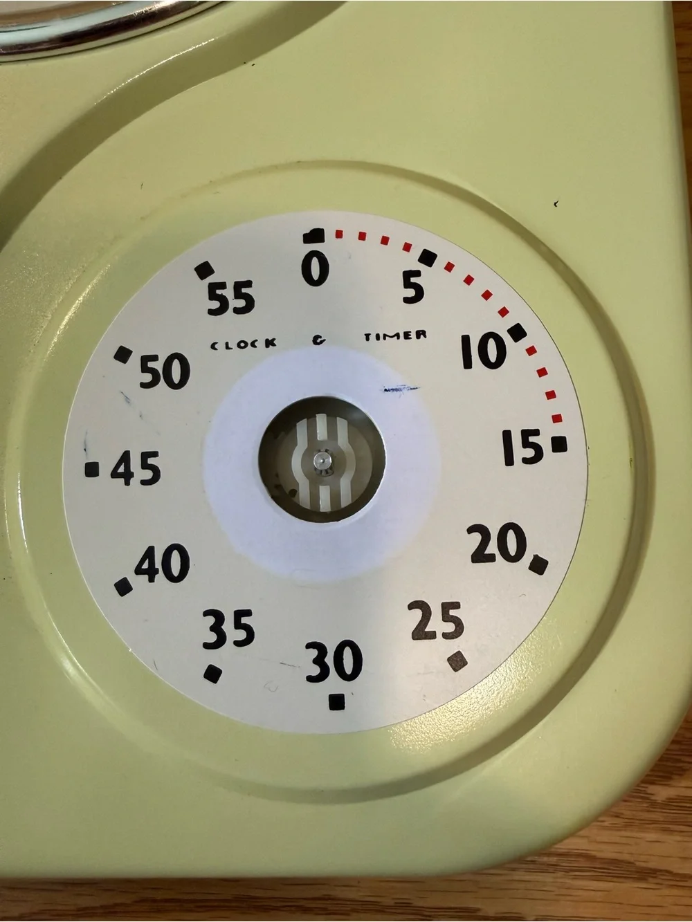 Vintage retro Kitchen Wall Clock With Timer